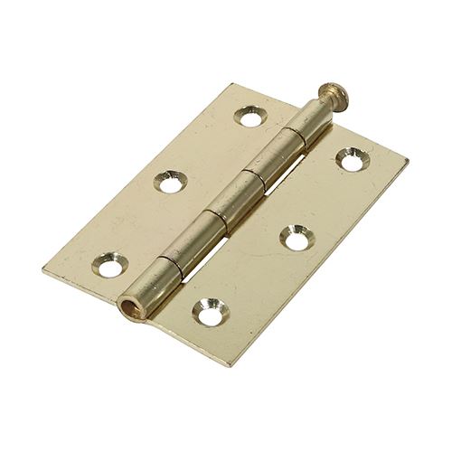 TIMCO Butt Hinge Loose Pin E/Brass 90 x 60 Pack 2