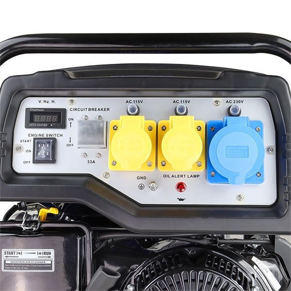 Hyundai HY10000LEK-2 Petrol Generator 8kW 10kVA Recoil Electric Start Portable Site Power Backup Power Portable Backup Site Power