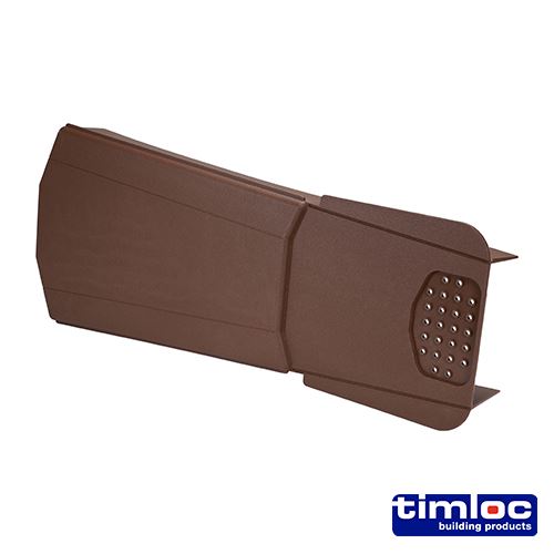 TIMCO Dry Verge Unit Brown 405 x 95/160 Brown Pack 20