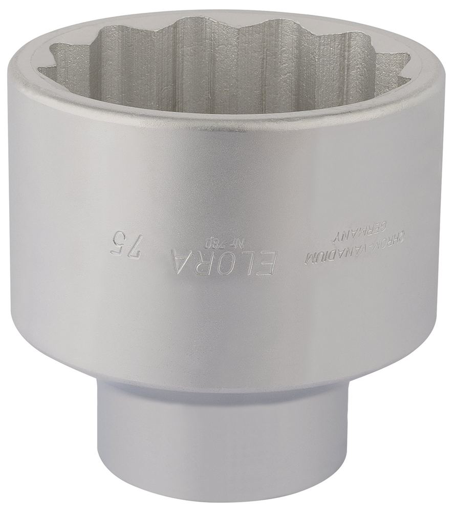 Draper 75MM BI-HEX SOCKET 1DRIVE 67418 1" Sq. Dr. Metric Bi-Hexagon Sockets