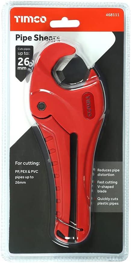 TIMCO Pipe Shears 0 - 26mm Pack 1