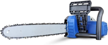 Hyundai HYC2400E Electric Chainsaw 2400W 16in 40cm Bar 15m/s Chain 230V Corded Garden Saw Tree Log Cutting Garden Saw