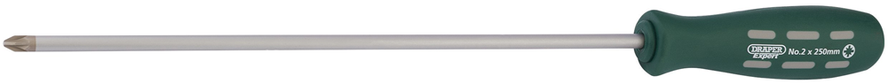 Draper NO2X250MM PZ TYPE S/DRIVER-BLK 67867 250mm Long Reach Mechanic's/Engineer's PZ TYPE Screwdrivers (sold loose)