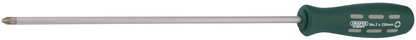 Draper NO2X250MM PZ TYPE S/DRIVER-BLK 67867 250mm Long Reach Mechanic's/Engineer's PZ TYPE Screwdrivers (sold loose)