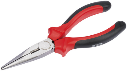 Draper H/D LONG NOSE PLIERS 165MM 67997 Draper Redline Heavy Duty Long Nose Pliers with Soft Grip Handles