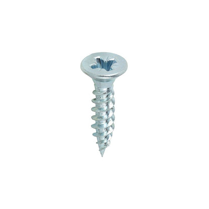 TIMCO Twin Woodscrew PZ3 CSK Zinc 12 x 1 Silver Pack 200