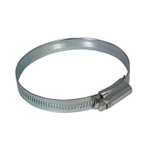 TIMCO Hose Clips Zinc 25-35mm Silver Pack 10