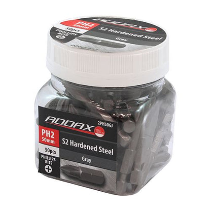 TIMCO Phillips Driver Bit - S2 Grey No.2 x 50 Grey Pack 50