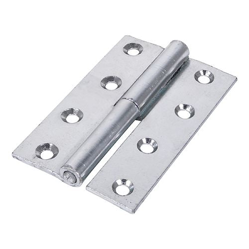 TIMCO Lift Off Hinge LEFT Zinc 101 x 63 Silver Pack 2