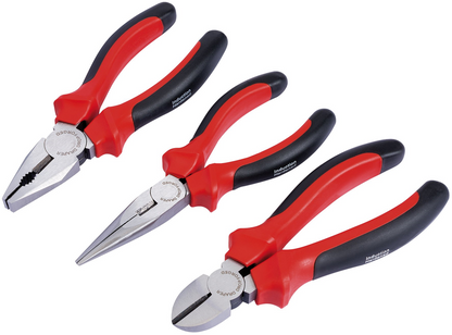 Draper PLIER SET 160MM-PCKD 68001 68001 Plier Set With Soft Grip Handles (3 Piece)