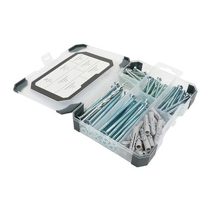 TIMCO Mix Screws Plug Drill Bit Zinc 251pcs Silver Pack 1