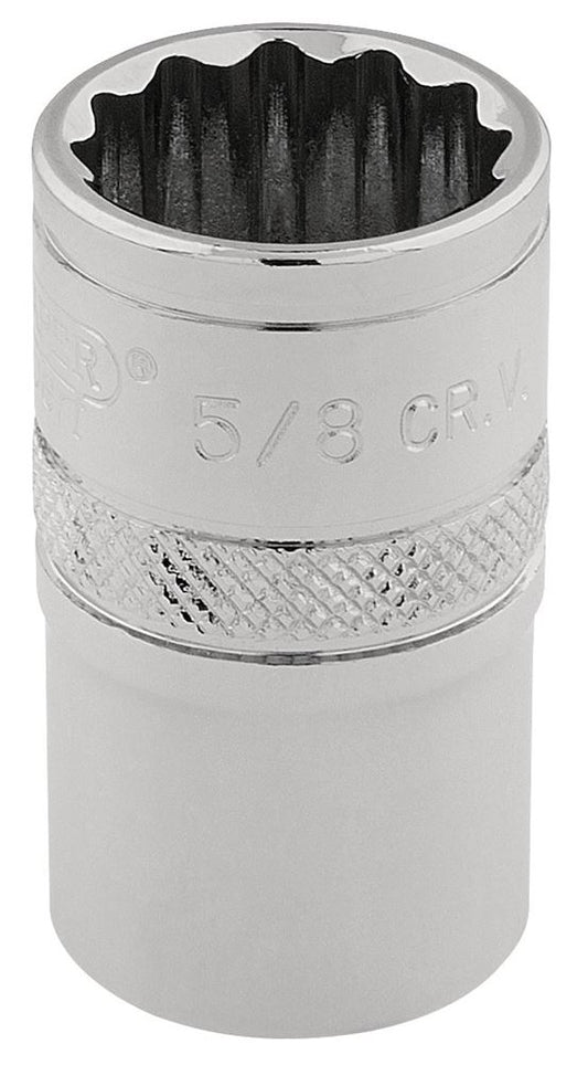 49459 Draper Expert Expert HI-TORQ 12 Point Socket, 3/8 Sq. Dr., 5/8 D-AF 3/8 Sockets Professional Trade DIY Workshop Garage Use