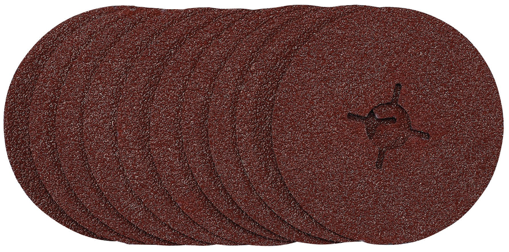 Draper 115MM FIBRE DISC 36G 68377 68377 Fibre Sanding Discs, 115mm, (Pack of 10)
