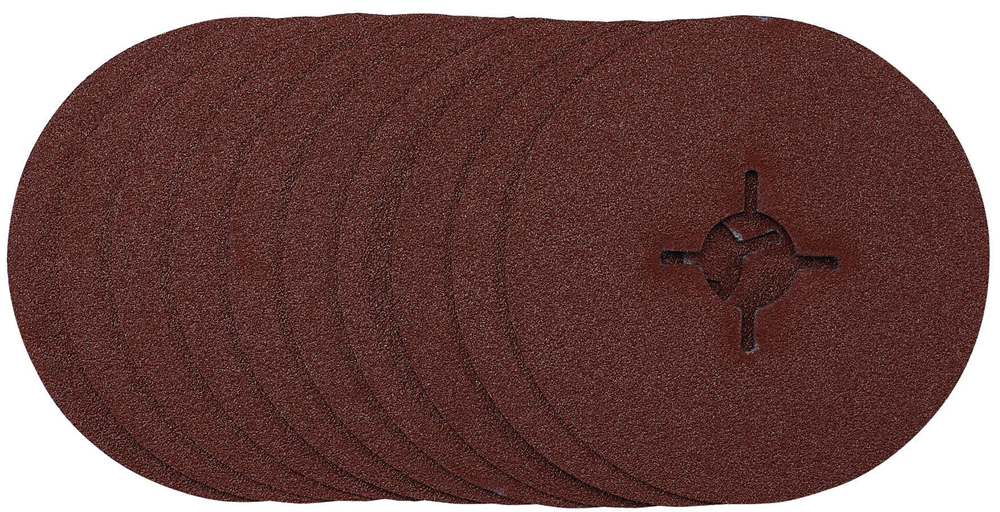Draper 115MM FIBRE DISC 60G 68493 68493 Fibre Sanding Discs, 115mm, (Pack of 10)