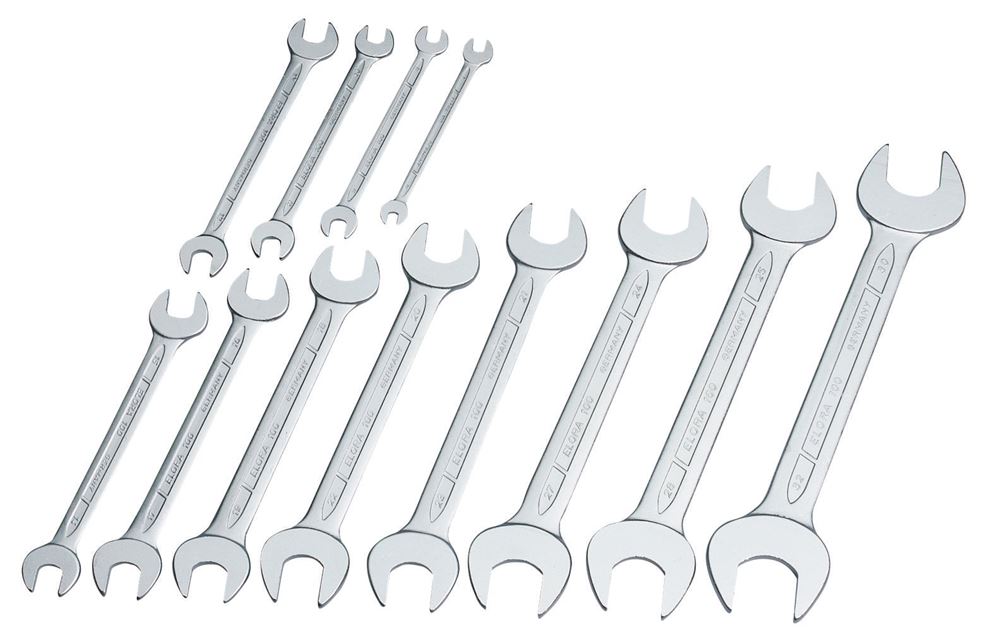 Draper 6-32MM DOE SPANNER SET 01276 Long Metric Open End Spanner Set (12 Piece)