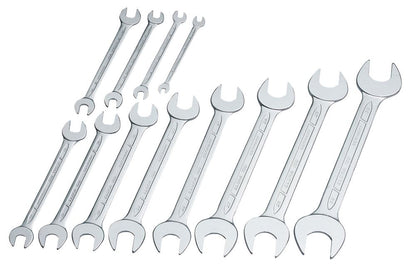 Draper 6-32MM DOE SPANNER SET 01276 Long Metric Open End Spanner Set (12 Piece)