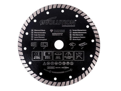 EVL Diamond Blade, Segmented Rim 185 x 20mm