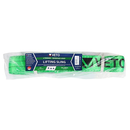 TIMCO Lifting Sling 2000kg / 2Tonnes 2m x 60mm Pack 1