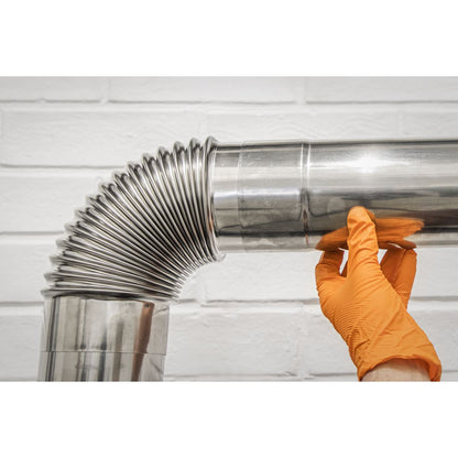 Sealey IREX3 Stainless Steel Exhaust/Flue 90° Bend for IR13/IR16 100mm | 90° Bend 201 stainless steel exhaust/flue pipe.