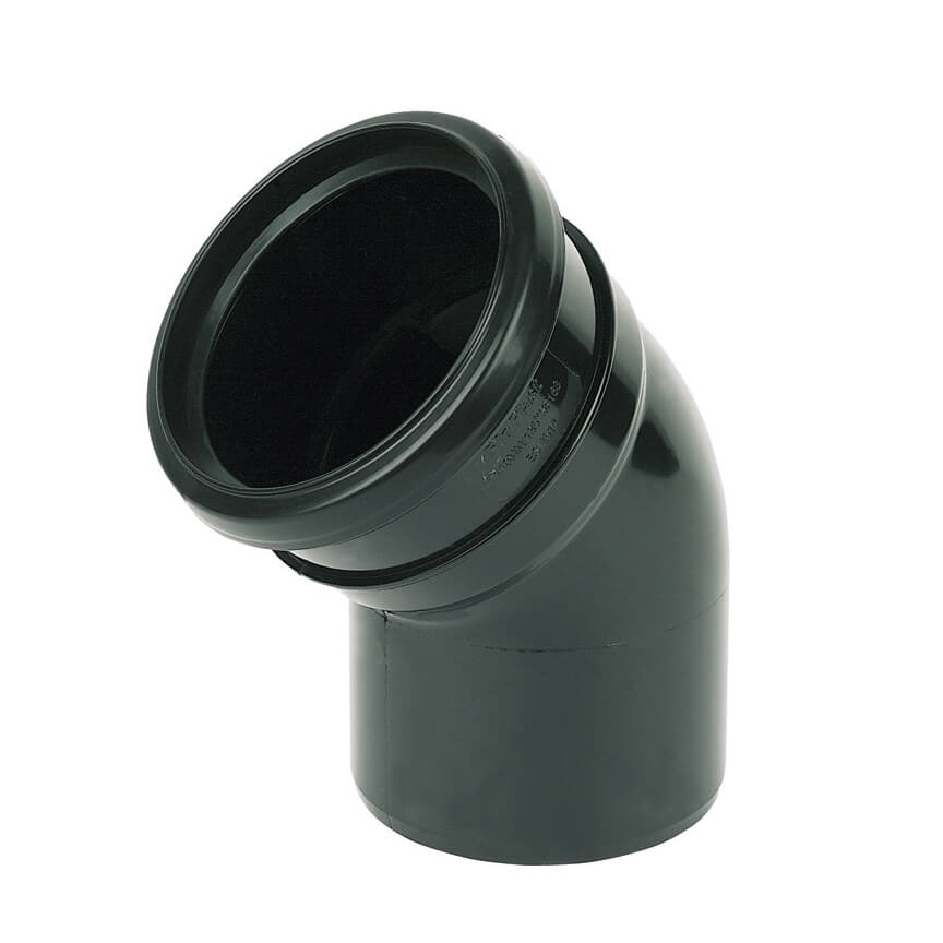 FLOPLAST RING-SEAL BND 135D(SOCKET/SPGT);4" SOIL/110 BK