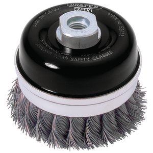 Draper TWIST WIRE CUP BRUSH - 100MM 52633 52633 Twist Knot Wire Cup Brushes