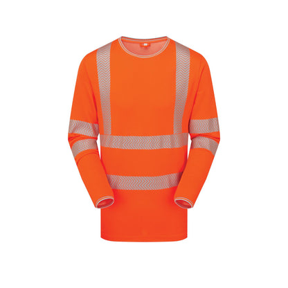 Pulsar LFE935 GRS Hi Vis Long Sleeve T-Shirt Yellow Orange High Visibility Workwear