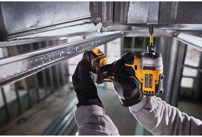 DeWalt DCF809N 18V XR Brushless Compact Impact Driver Body Only | 190Nm Torque, 131mm Design, 1/4 Inch Hex Holder and Triple LED
