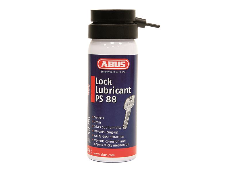 ABUS 35421 PS88 Lock Lubricating Spray 50ml Carded