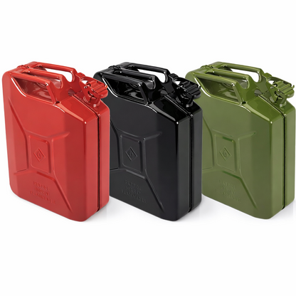 Draper 20L Fuel Can Steel Jerry Can Green Black Red Petrol Diesel Storage