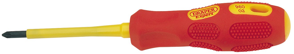 Draper NO.1X80MM PZ TYPE-INS-BULK 69231 69231 VDE Approved Fully Insulated PZ TYPE Screwdrivers (Sold Loose)