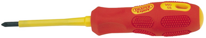 Draper NO.1X80MM PZ TYPE-INS-BULK 69231 69231 VDE Approved Fully Insulated PZ TYPE Screwdrivers (Sold Loose)
