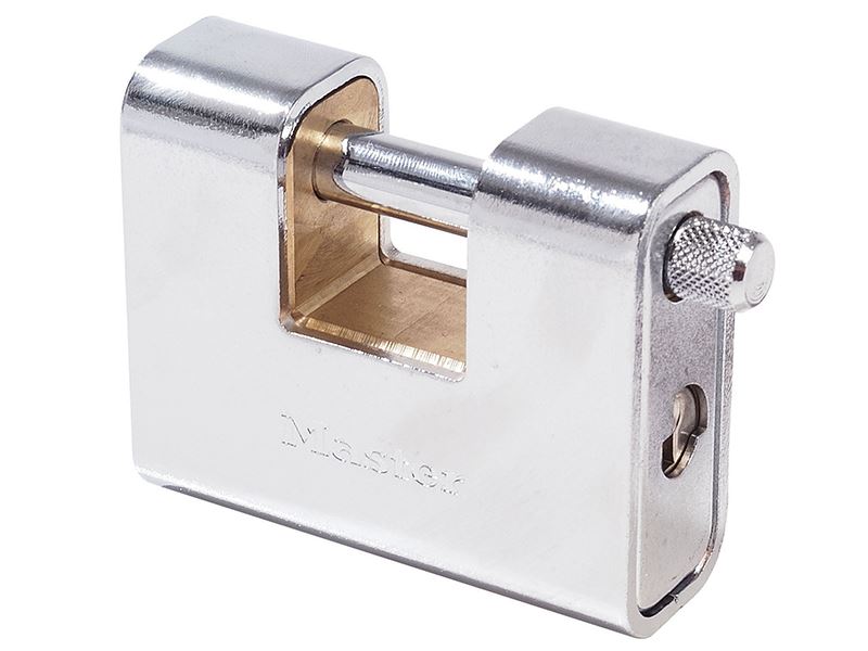 MasterLock 680EURD Armoured 80mm Zinc Body Shutter Padlock