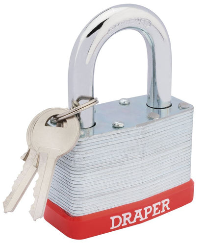 Draper 65MM STEEL LAMINATED P/L 68807 Laminated Steel Padlocks