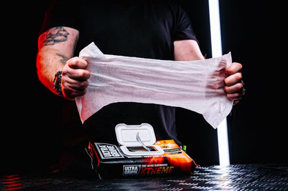 UltraGrime PRO Xtreme Cleaning Wet Wipes 40 XXL+ Heavy Duty Scrub Cloths
