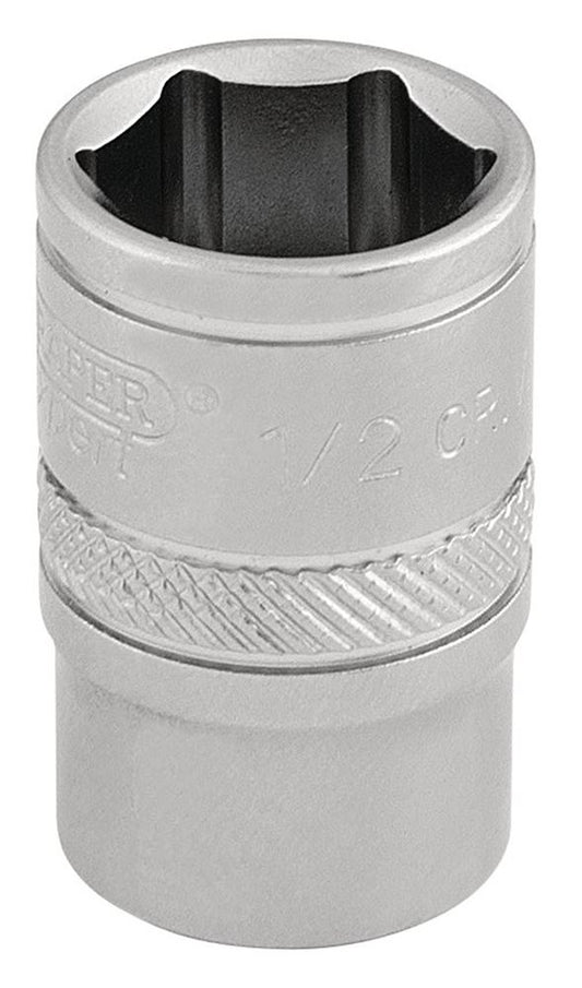 16552 Draper Expert Expert 6 Point Imperial Socket, 3/8 Sq. Dr., 1/2 D-AF/MS 3/8 Sockets Professional Trade DIY Workshop Garage Use