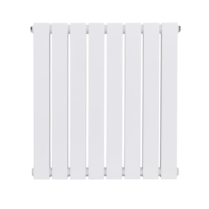 Baridi DH349 Horizontal Radiator Contemporary Double Flat Panel Design 600 x 560mm - White | Steel | Horizontal flat panel design delivers a BTU