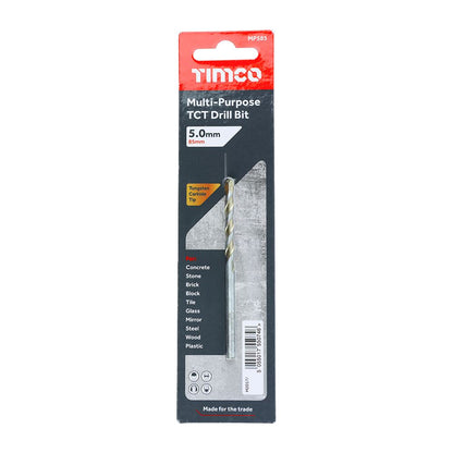 TIMCO TCT Multi-purpose Drill Bit 5.0 x 85 Pack 1