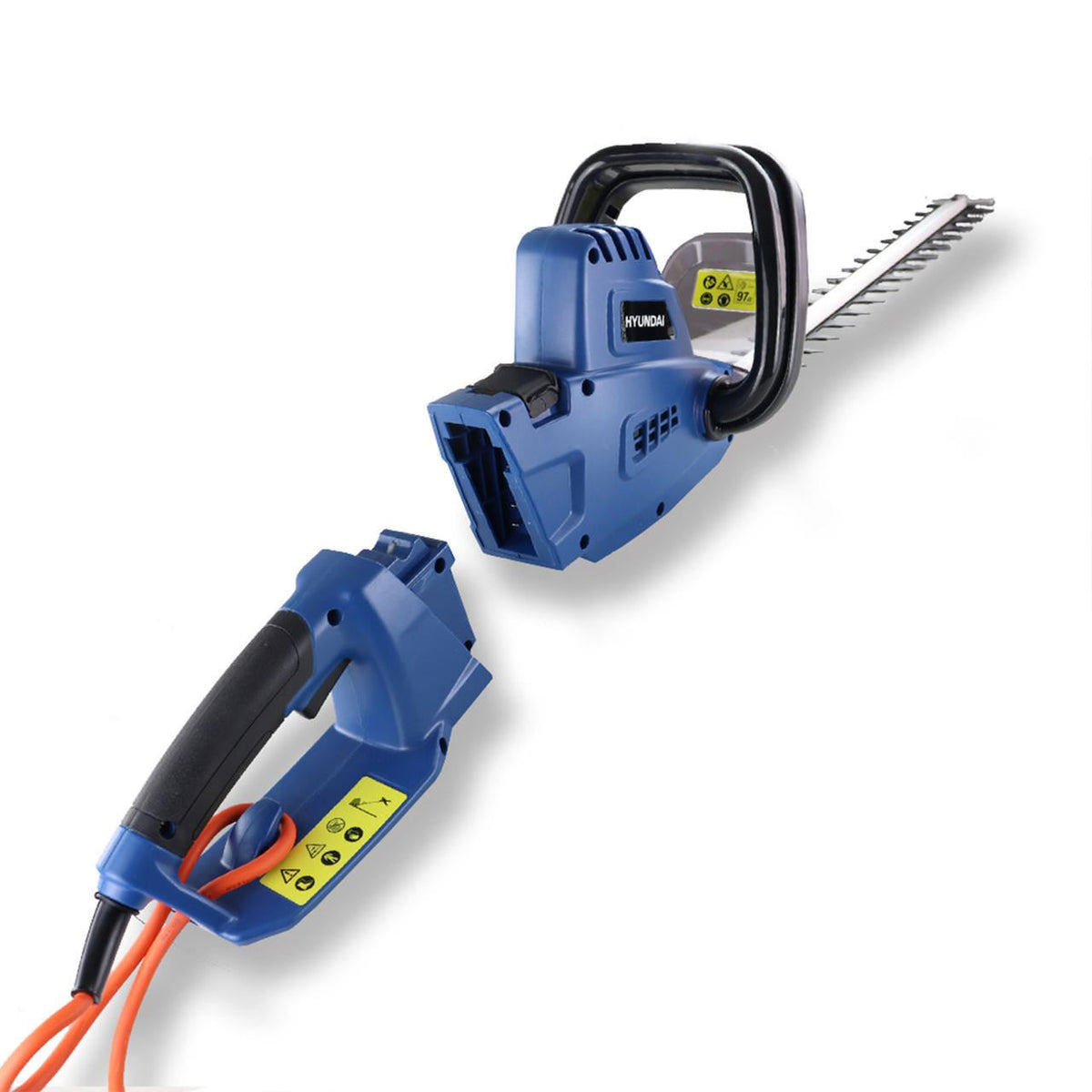 Hyundai HYP2HT550E Electric Hedge Trimmer 550W 450mm Corded 2 in 1 Convertible Hedge Cutter Garden Trimmer Garden Hedge Cutter