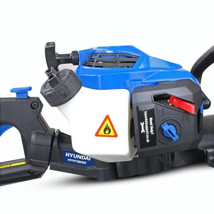 Hyundai HYHT2600X Petrol Hedge Trimmer 26cc 24" 60cm Anti Vibration Easy Start 2-Stroke Hedge Cutter Garden Trimmer Garden Hedge Cutter