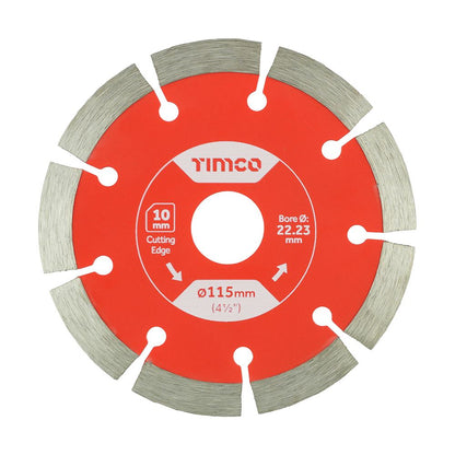 TIMCO GP Diamond Blade Seg 115 x 22.2 Pack 1