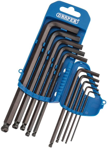 Draper MM HEX KEY SET BALL END 10PC 33694 Metric Hexagon and Ball End Hexagon Key Set (10 Piece)