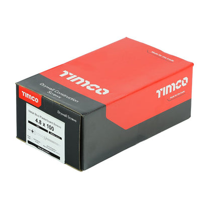 TIMCO Drywall Screw SELF DRILL Zinc 4.8 x 100 Silver Pack 500