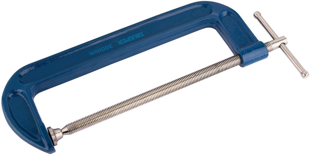 83461 Draper C Clamp, 300 x 90mm 391G/1 Work Light C Cramps Professional Trade DIY Workshop Garage Use