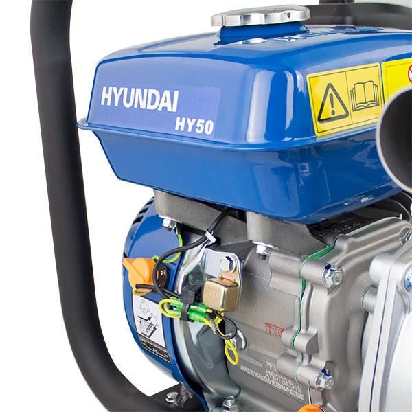 Hyundai HY50 Petrol Water Pump 163cc 2in 50mm Clean Water 466L/min 32m Head 5.5hp Professional Transfer Pump Drainage Pump Drainage Transfer Pump