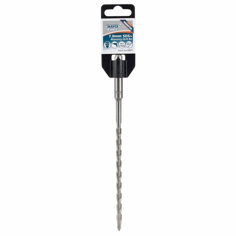 Draper 7.0X210 SDS MASONARY DRILL 40837 Metric SDS+ Masonry Drill Bits