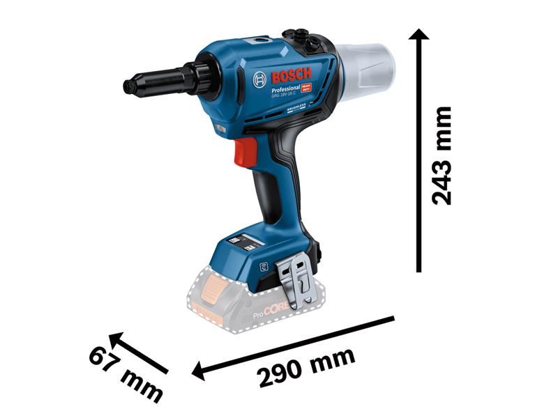 BSH GRG 18V-16C Professional Rivet Gun 18V Bare Unit