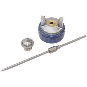 Draper 1.7MM NOZZLE CAP AND NEEDLE 13844 Gravity Feed HVLP Composite Body Air Spray Gun, 600ml