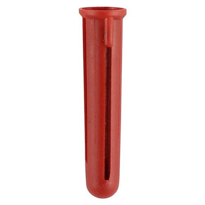 MOQ - TIMCO Plastic Plugs - Red 30mm Red Pack 100
