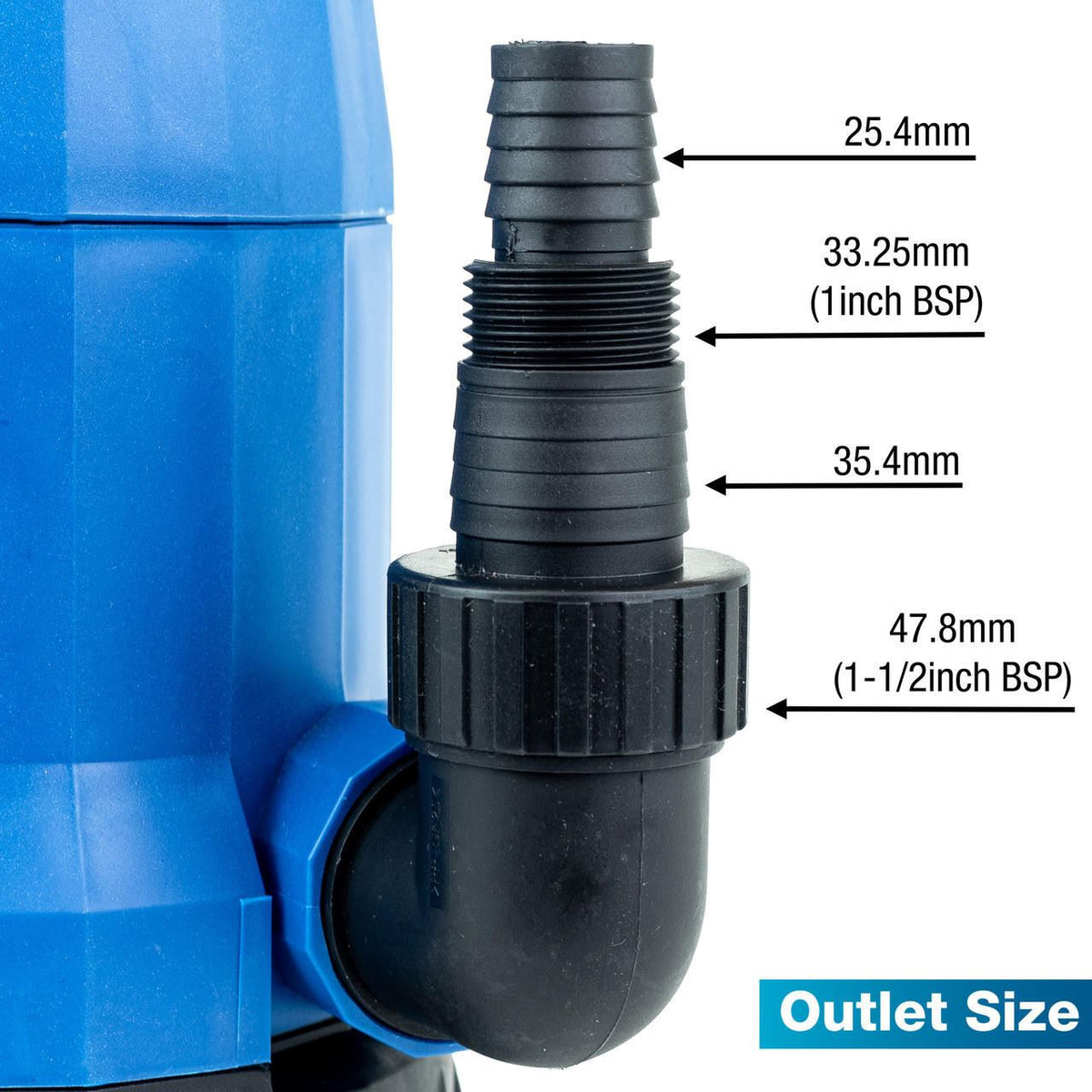 Hyundai HYSP1100CD Electric Water Pump Clean Dirty Water 14000L/h 10m Head 1100W Transfer Pump Drainage Pump Drainage Transfer Pump