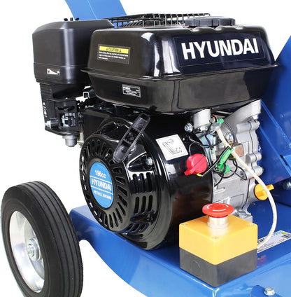 Hyundai HYCH6560 Petrol Wood Chipper 196cc 60mm 4-Stroke Garden Shredder Mulcher Garden Shredder Mulcher